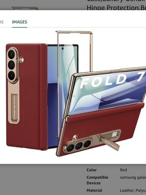 🇨🇦🇨🇦Samsung Galaxy Z Fold 7 Phone Case,Luxury Genuine Leather